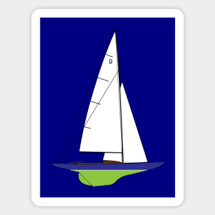 Dragon Class Sailboat Magnet